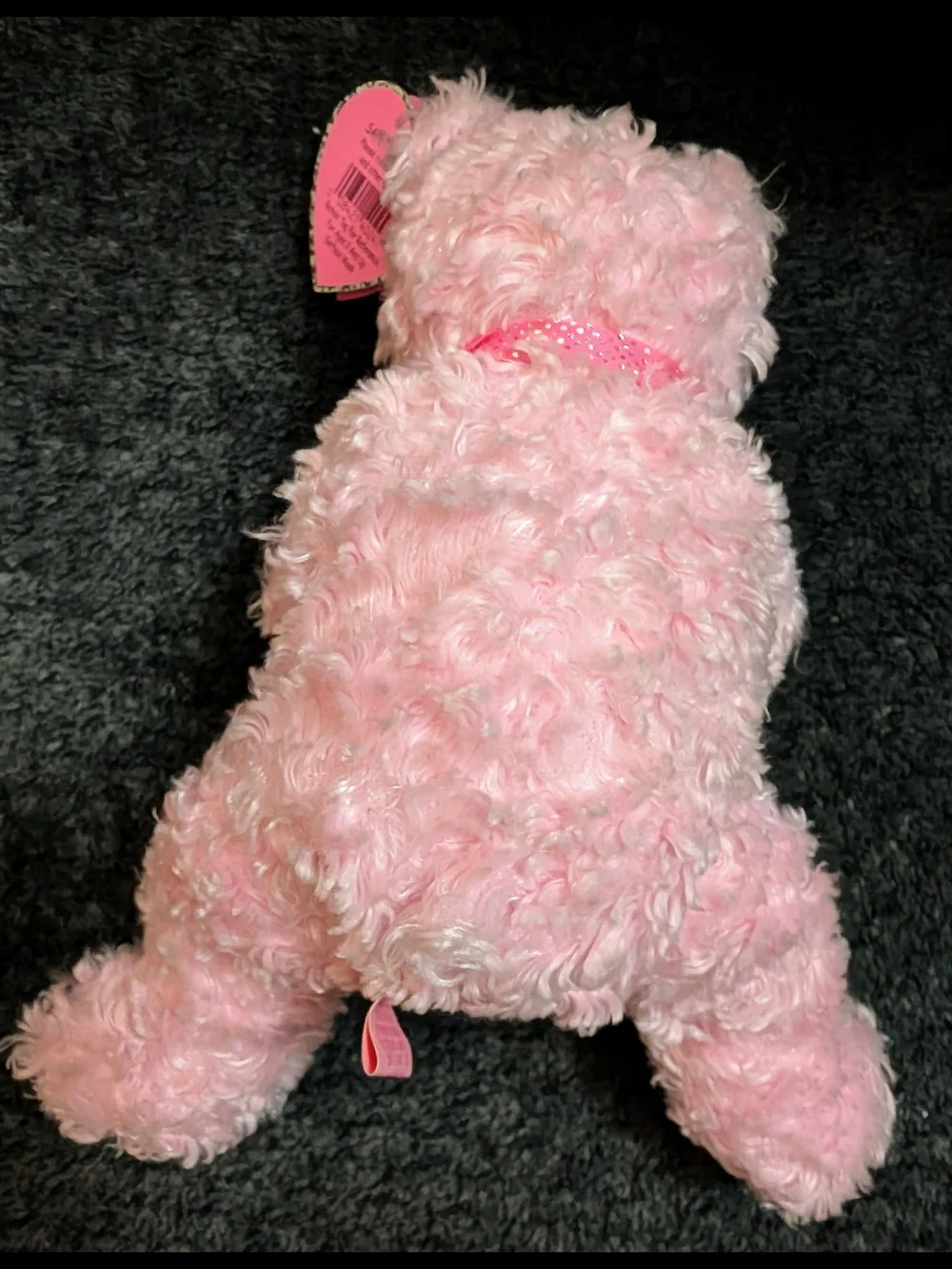 Ty Beanie Baby Pink Plush Bear with Rose